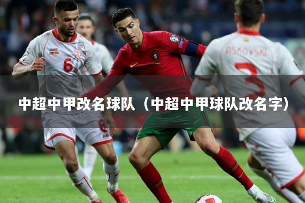 中超中甲改名球队（中超中甲球队改名字）